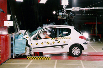 Краш тест Peugeot 206 (2000)
